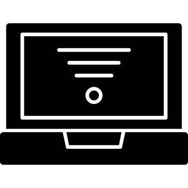 dizüstü bilgisayar simgesi, basit biçim