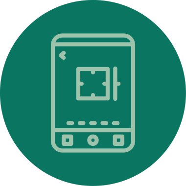 akıllı telefon simgesi vektör illüstrasyonu