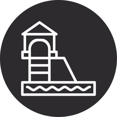 Bir tekne simgesinin vektör illüstrasyonu