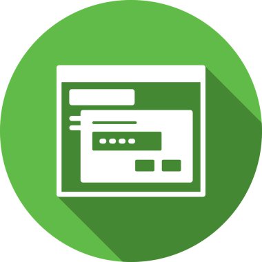 Web düz vektör simgesi