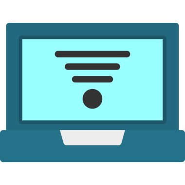 dizüstü bilgisayar web vektörü basit illüstrasyon