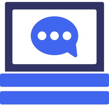 Sohbet mesajı vektör illüstrasyonu