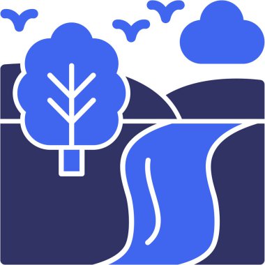 ağaç simgesi web vektör illüstrasyonu