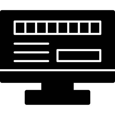 bilgisayar simgesi, vektör illüstrasyonu