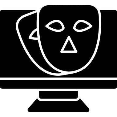 video simgesi vektör illüstrasyonu