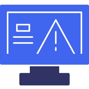 Reklamcılık reklam simgesi - ana hatları - biçiminde