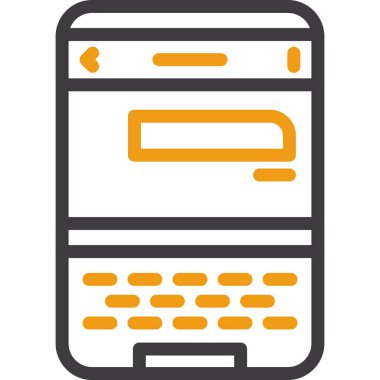 Mobil bankacılık simgesi vektörü