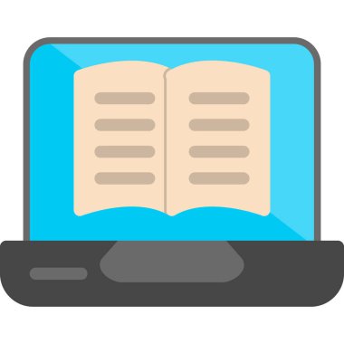 dizüstü bilgisayar ikonu vektörü. düz tasarım biçimi.