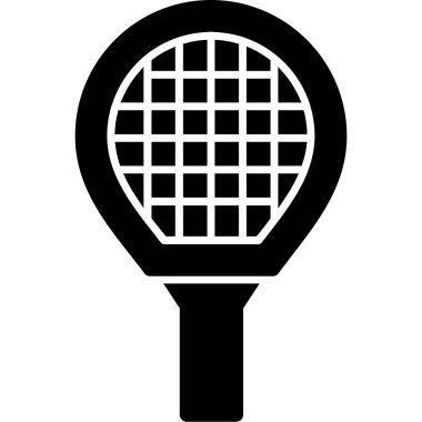 Badminton Raket simgesi. vektör çizim