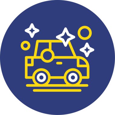 Araba simgesinin vektör illüstrasyonu