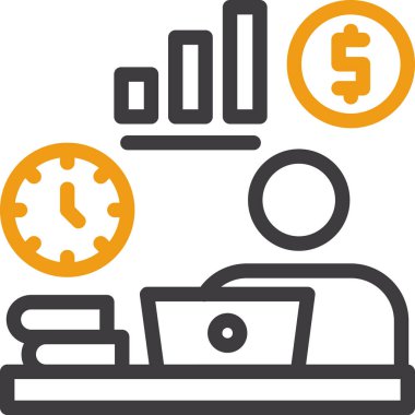 ticari finans yönetimi simgesi