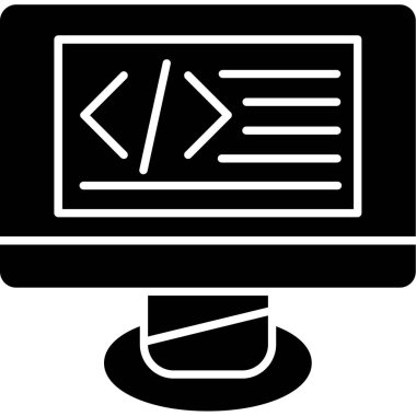 bilgisayar web simgesi basit illüstrasyon