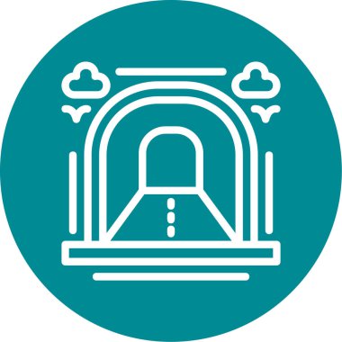 Modern binanın vektör illüstrasyonu