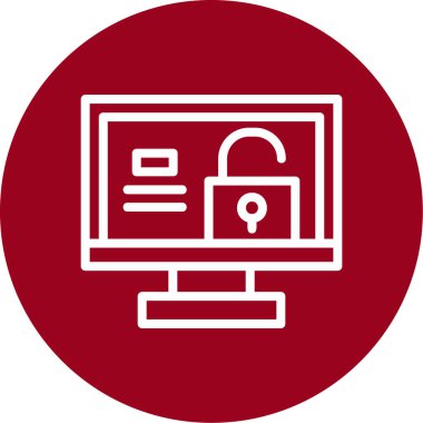 Modern b 'nin vektör çizimi güvenlik simgesinden yoksundur