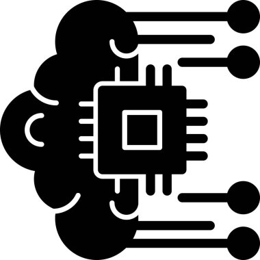 İşlemci. Web simgesi basit illüstrasyon