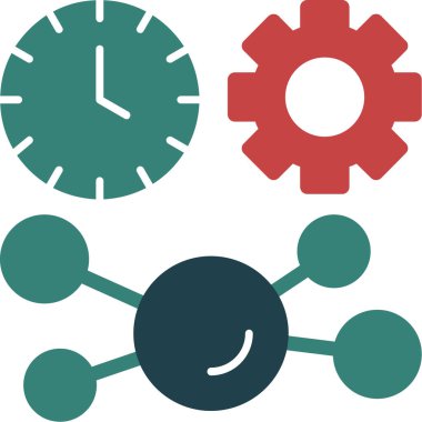 zaman yönetimi vektör simgesi