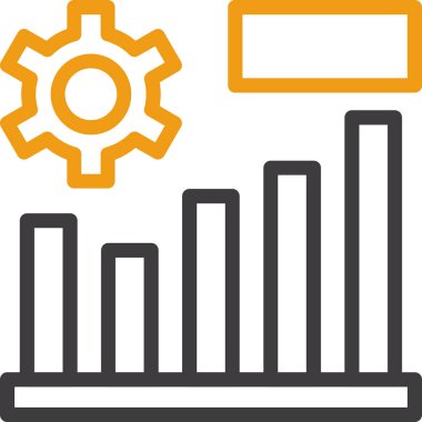 iş grafiği ikon vektör illüstrasyonu