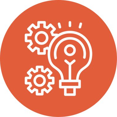 Bir fikrim var. Web simgesi basit tasarım