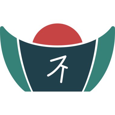 Japon geleneksel simgesinin vektör illüstrasyonu