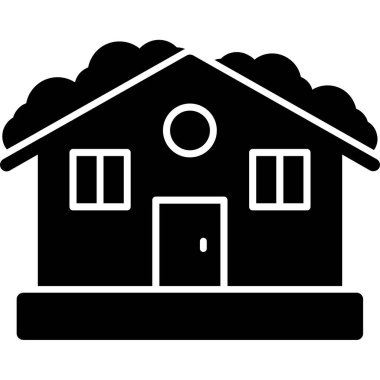 Bina simgesi. vektör illüstrasyonu