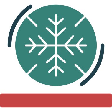 kar Tanesi simgesi vektör çizimi