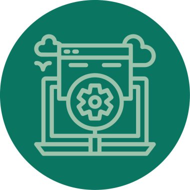 seo modern simgesinin vektör illüstrasyonu