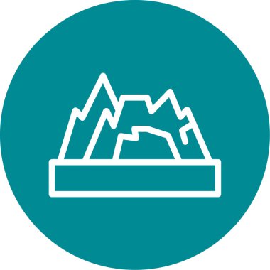 dağ simgesinin vektör illüstrasyonu