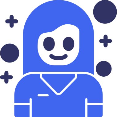 Bir insan simgesinin vektör illüstrasyonu