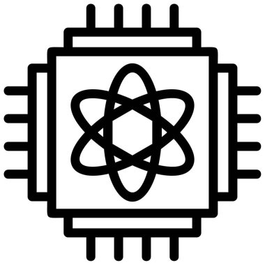 CPU kutsal kişilerin resmi, vektör çizim