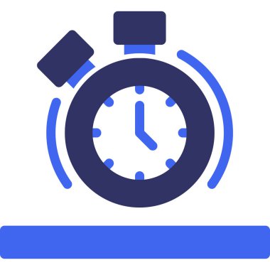 saat web simgesi basit illüstrasyon