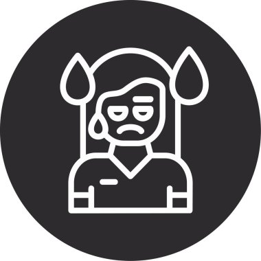 Bir Cadılar Bayramı simgesinin vektör illüstrasyonu