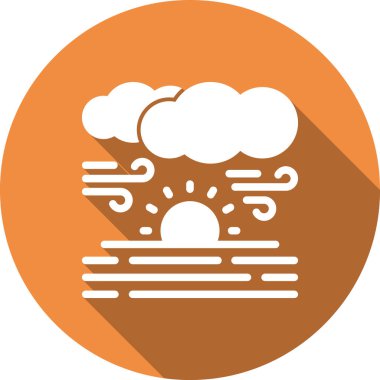 Bulut. Web simgesi basit illüstrasyon