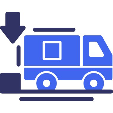 araba teslimatı simgesi