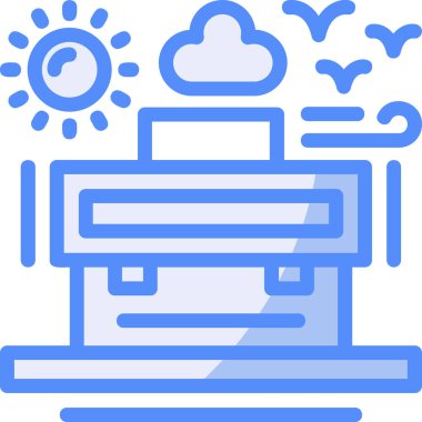 Bulut hesaplama veri simgesi - taslak biçimi