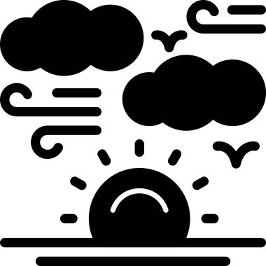 hava durumu web simgesi basit illüstrasyon, vektör