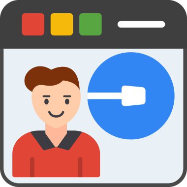 kullanıcı simgesi, vektör illüstrasyonu