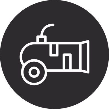 kamyon vektör simgesi modern basit illüstrasyon