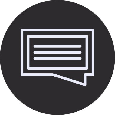 Konuşma simgesinin vektör illüstrasyonu