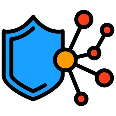 veri güvenliği ağ simgesi, özet biçimi