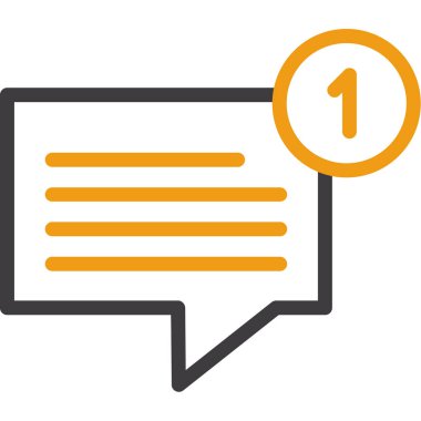 baloncuk sohbet iletişim simgesi ana hat biçiminde