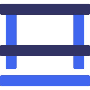 Mobilya simgesinin vektör illüstrasyonu