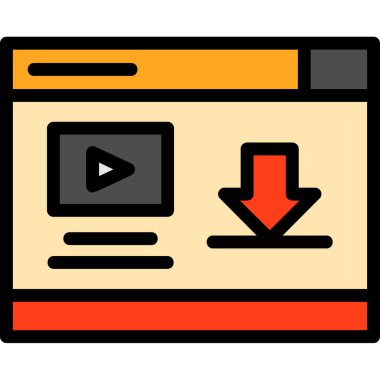 Tarayıcı web sayfası simgesi - taslak biçimi