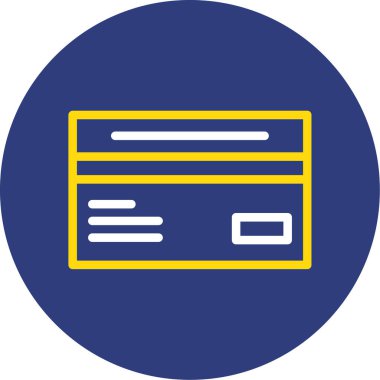 Kart simgesi, vektör illüstrasyonu, tasarım kavramı