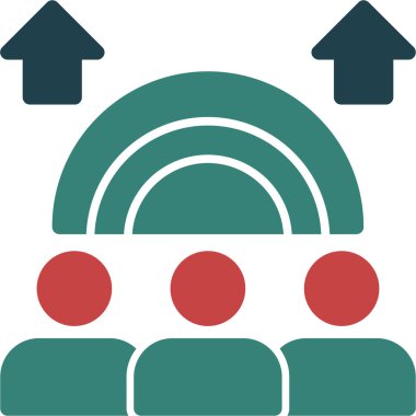 Bir yol simgesinin vektör illüstrasyonu