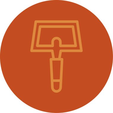 kürek simgesi vektör illüstrasyonu