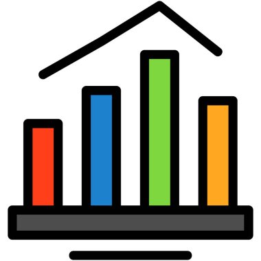 İş haritası simgesi. Basit resimleme