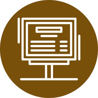 Bir kitap simgesinin vektör illüstrasyonu