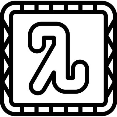 Çizgi film simgesinin vektör çizimi