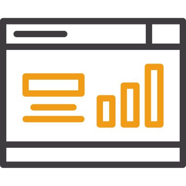 ticari grafik vektör simgesi