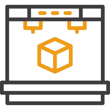 Teslimat kutusu vektör simgesi